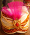Cream Color Pagdi With  Pearls